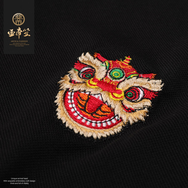 中国风潮流刺绣男装春夏新款polo衫 artiefashionT恤