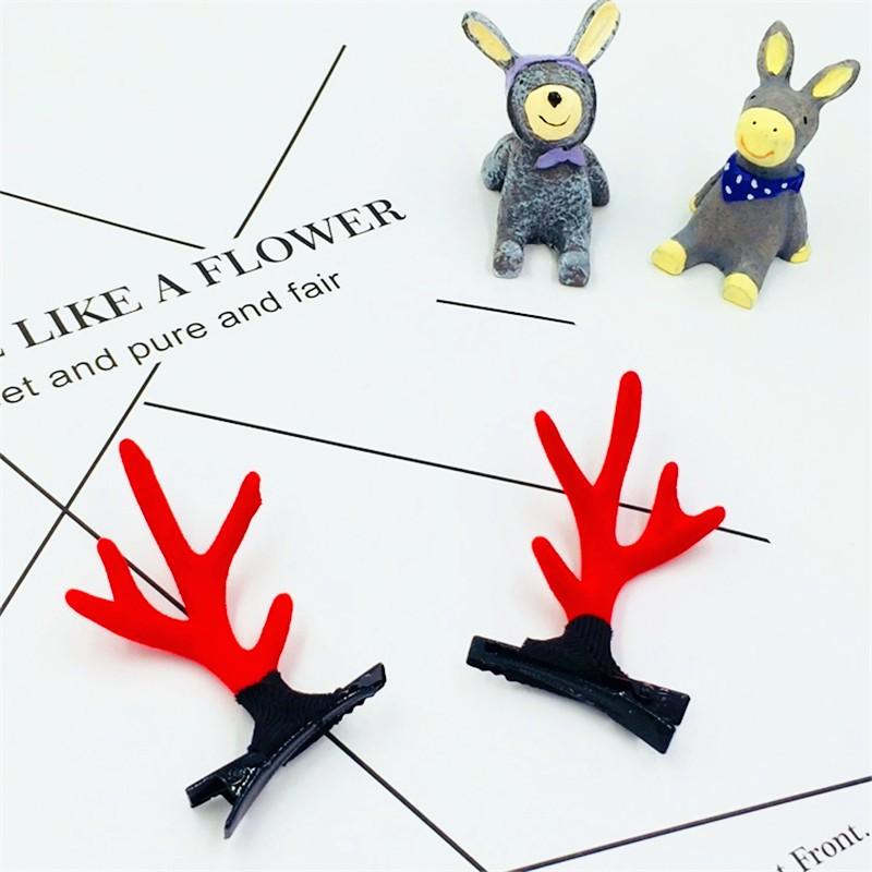 Christmas gift children's antler hairpin for girls