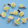 Simulated food pistachio hairpin cute little fresh soft girl side broken hair bangs clip funny duckbill clip hair accessory