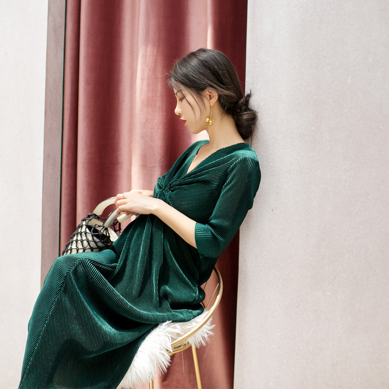 优密儿网红洋气2020孕妇裙夏连衣裙 筝华母婴连衣裙