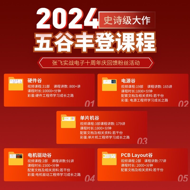 [双旦宠粉福利]五谷丰登视频课程硬件单片机电机驱动PCBlayout,淘宝优惠券,粉丝福利购,淘宝优惠卷