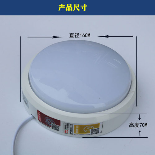 A型凯雷德智能集中电源控制消防应急照明吸顶灯DC24V36V感应灯具 - 图2