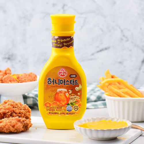 韩国进口不倒翁蜂蜜芥末酱沙拉酱炸鸡蘸酱黄芥末辣根比萨薯条蘸酱