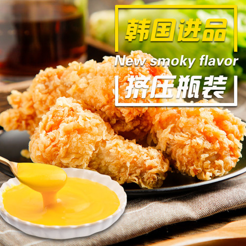 韩国进口不倒翁蜂蜜芥末酱沙拉酱黄芥末芥黄酱蘸辣酱韩式炸鸡酱料 - 图1