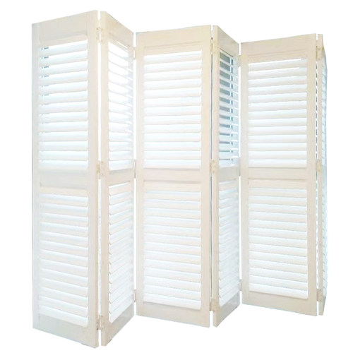 北欧实木透气shutters百叶窗帘移门折叠门窗客厅书房办公室定制 - 图3