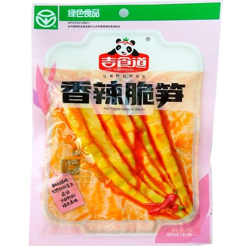 吉食道香辣脆笋60g袋装 四川特产绿色食品零食红油竹笋尖开袋即食 - 图3