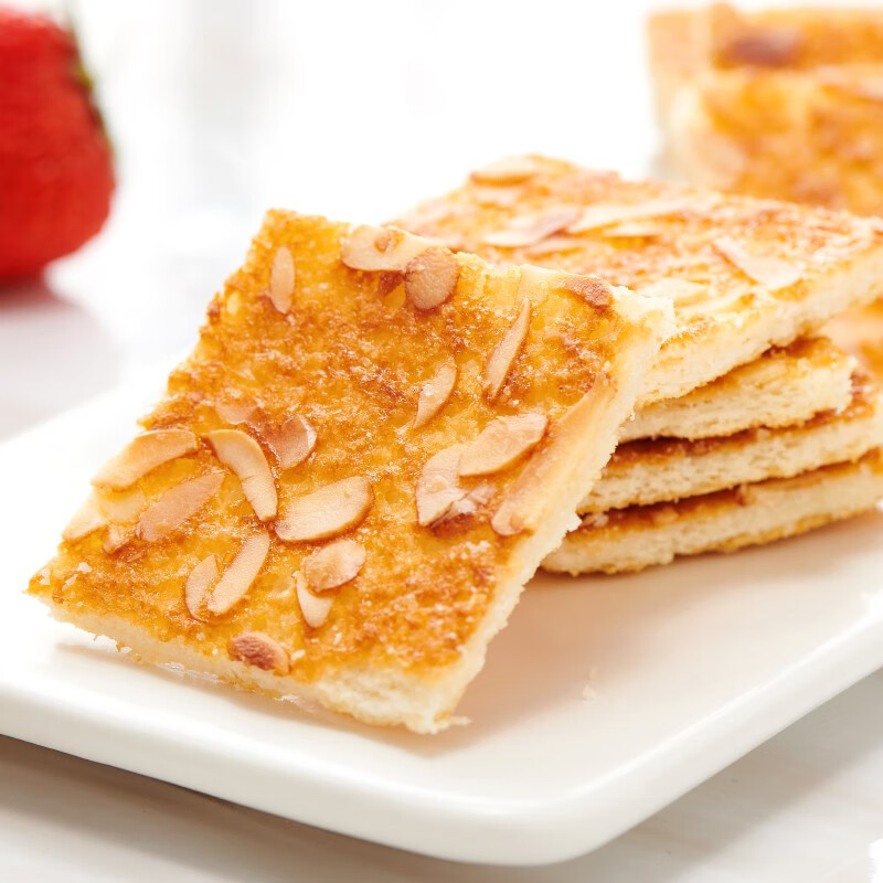 好吃点香脆杏仁饼干108g袋装韧性达利食品特产休闲早餐办公室零食 - 图1