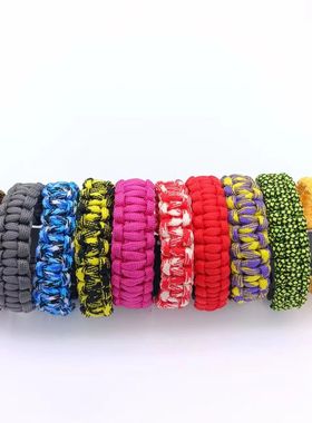 无注册商标户外迷彩七芯手链