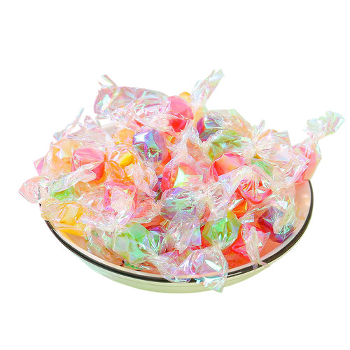 网红儿童休闲零食乖好千纸鹤糖果七彩炫彩综合水果味硬糖果年货节 - 图3