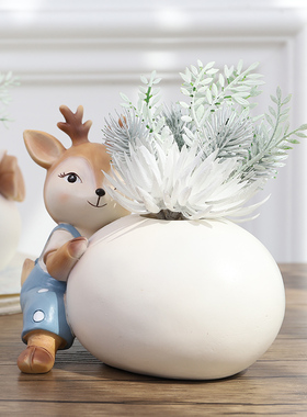 干花酒柜玄关可爱风桌面家居摆设