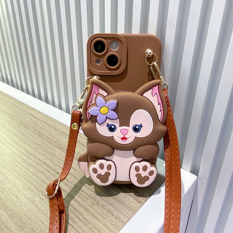 卡通零钱包iqoo z7x适用vivox90s手机壳x80/x70pro新款x60女vivos17/s16/s15/s12防摔y77斜跨y78全包iqoo11保 - 图1