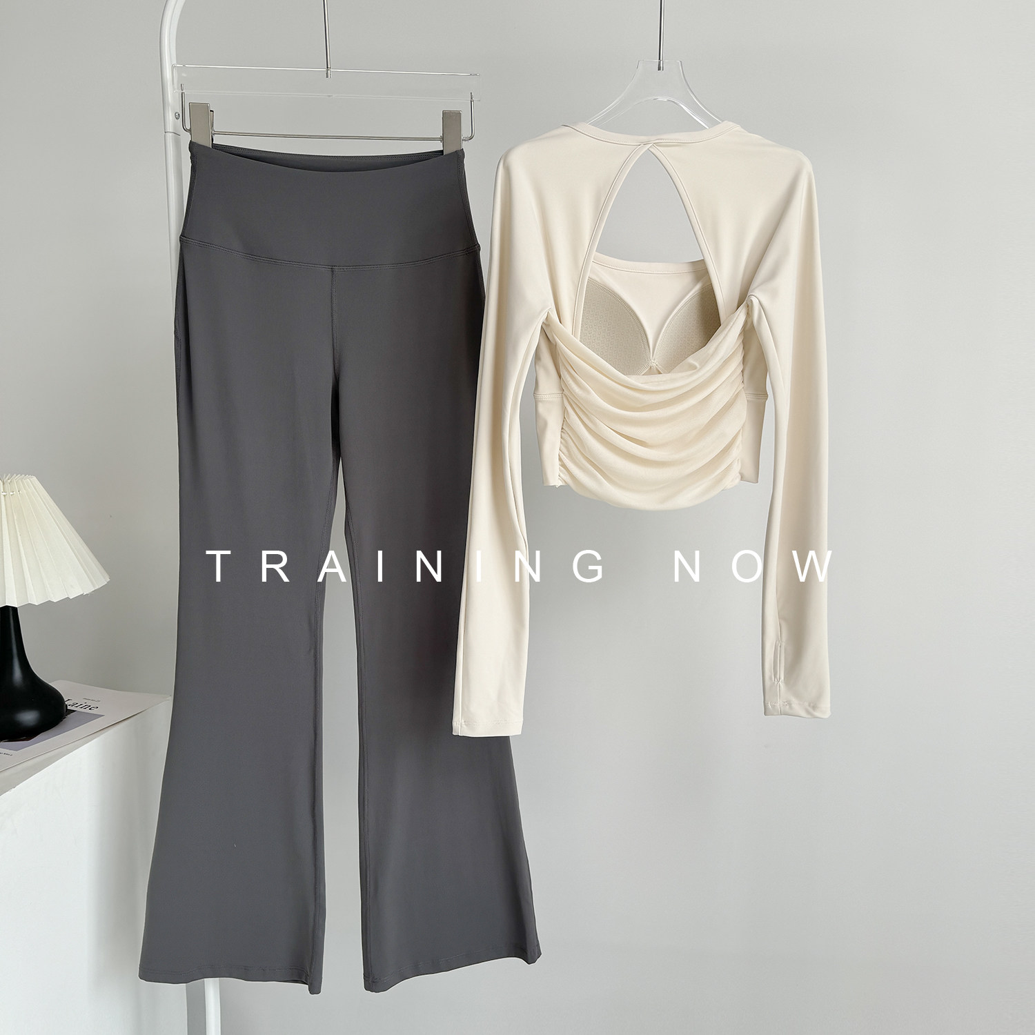 运动套装女秋冬季高级感普拉提训练瑜伽服带胸垫跑步健身显瘦长袖,淘宝优惠券,粉丝福利购,淘宝优惠卷