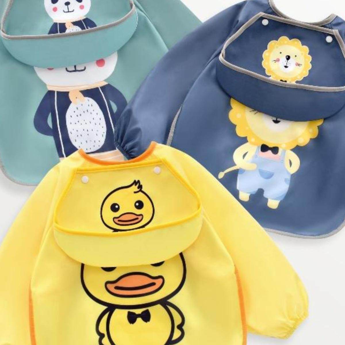 宝宝吃饭罩衣防水防脏儿童围裙围兜夏季薄女宝男童反穿衣婴儿护衣,淘宝优惠券,粉丝福利购,淘宝优惠卷