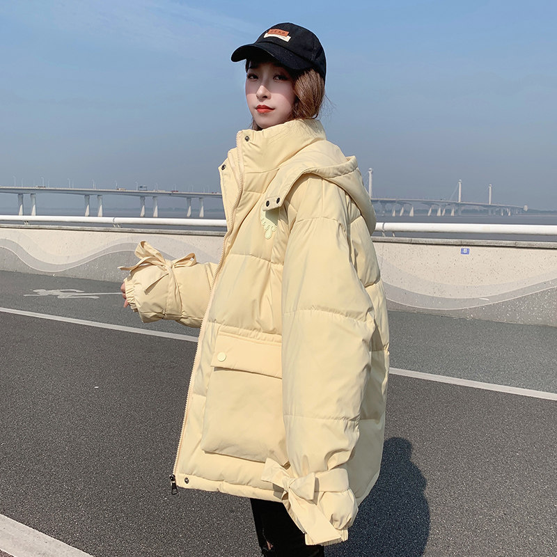 oversize面包服短款羽绒棉衣棉服女2025年新款潮秋冬季外套厚棉袄,淘宝优惠券,粉丝福利购,淘宝优惠卷