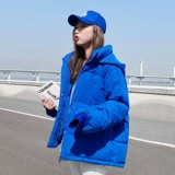 Короткий пуховик с пухом, демисезонная куртка, коллекция 2022