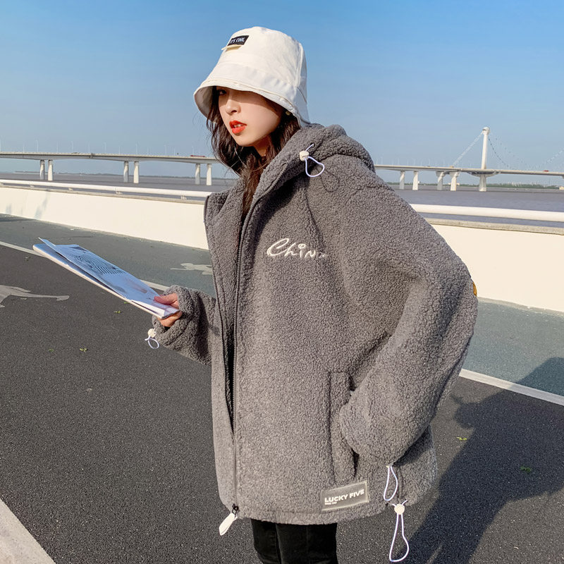 羊羔毛短款羽绒韩版宽松秋冬季棉服 和锋金羽棉衣/棉服