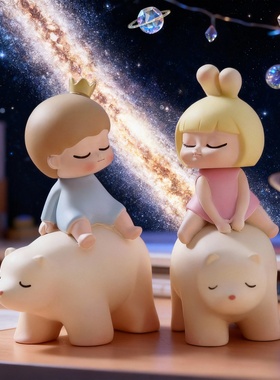 可爱小熊情侣桌面装饰摆件