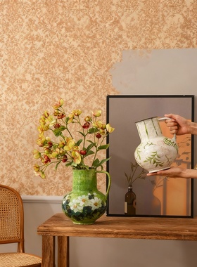 复古陶瓷花瓶家居装饰摆件