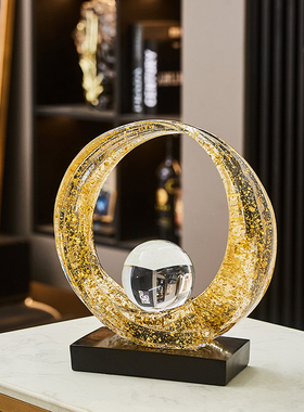 财源滚滚客厅电视柜摆件轻奢高档