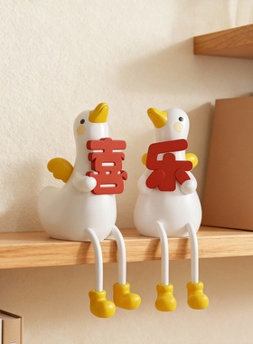 可爱小鸭子春节门把手挂件