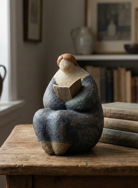 北欧风抽象艺术摆件书房酒柜装饰