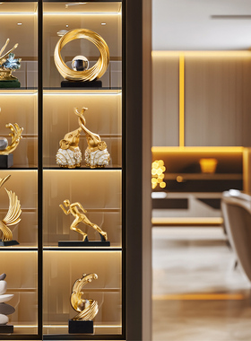 高级感客厅电视柜摆件轻奢高档