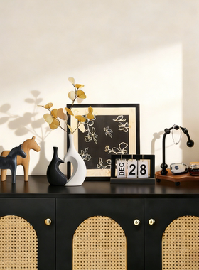 中古风入户门玄关装饰新中式摆画