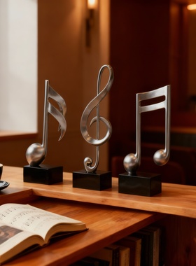 音乐符号金属摆件创意装饰品