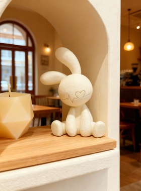 可爱兔子毛绒玩具小夜灯护眼