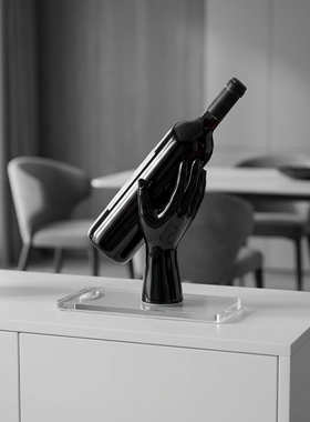 创意红酒架摆件轻奢高档斜放