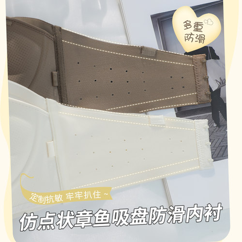 2026新款前扣无肩带内衣女防滑聚拢小胸胸罩隐形无痕抹胸裹胸文胸 - 图3