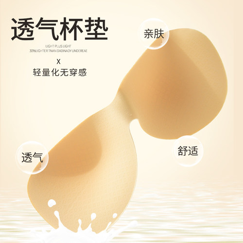 抹胸无肩带内衣女夏季薄款防滑聚拢无痕大胸显小胸裹胸隐形文胸罩 - 图2