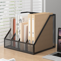 Metal File Shelf Desk Bookshelf File box Desktop folder containing box office Supplies Large full document Bar Archives information Collation containing shelves Iron art book shelves Bookshelf Book stand