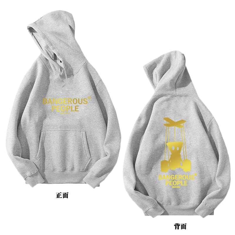 薛之谦同款dsp木偶人烫金印花卫衣 skbanru卫衣