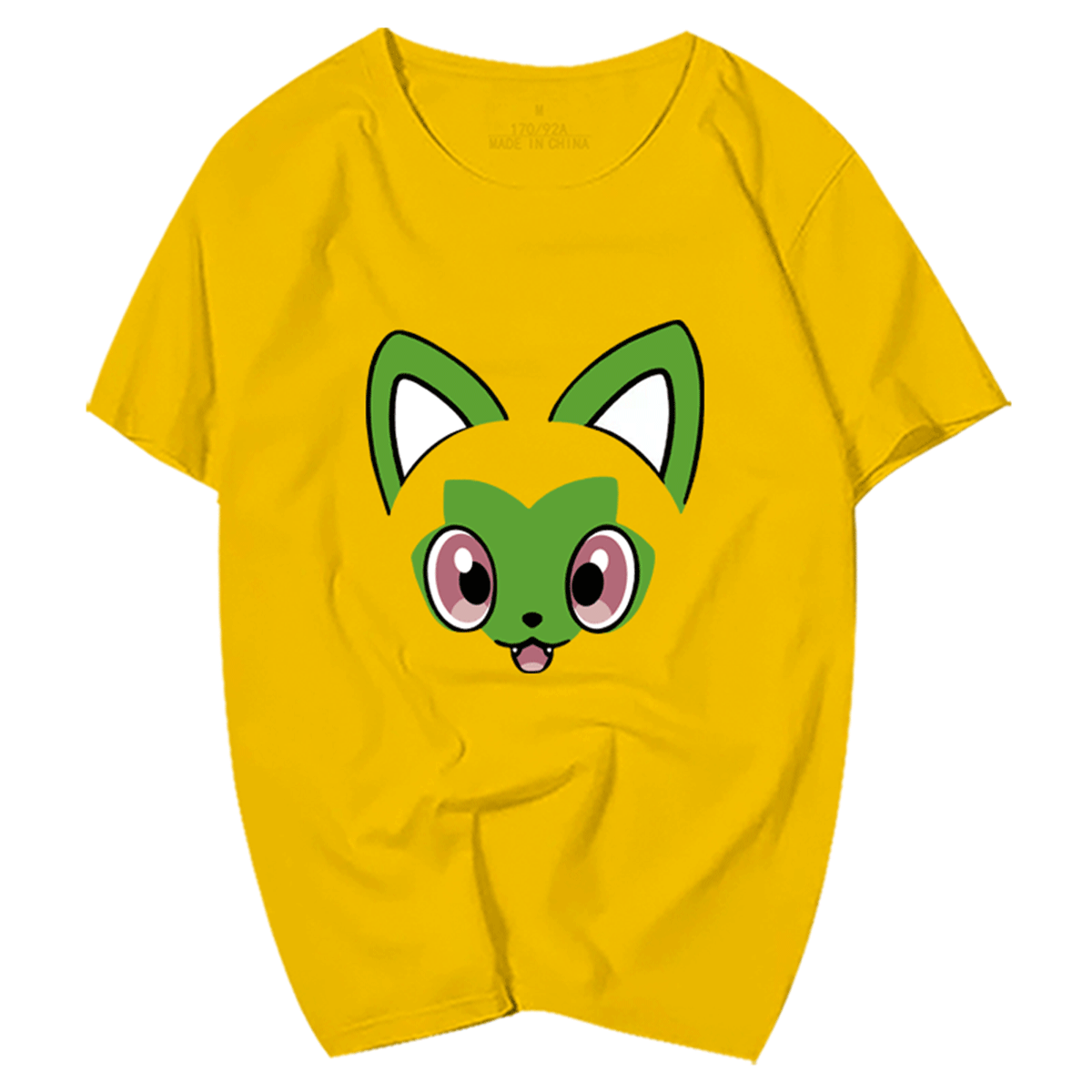 宝可梦朱紫周边新叶喵呆火鳄润水鸭联名衣服男女短袖T恤半截袖夏 - 图0