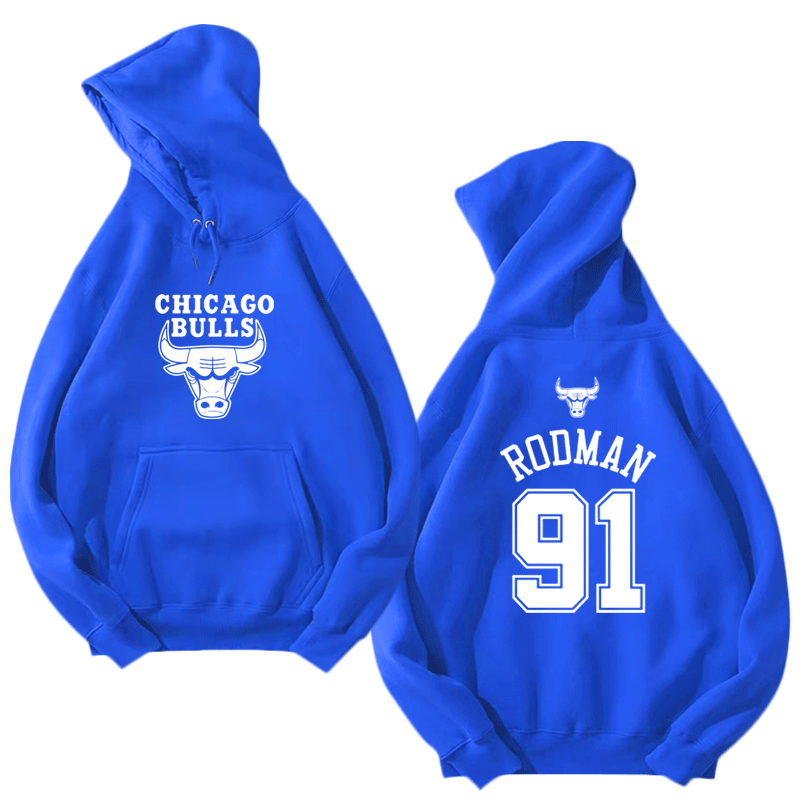 罗德曼91号男女篮球衣烫金烫银卫衣 skbanru卫衣