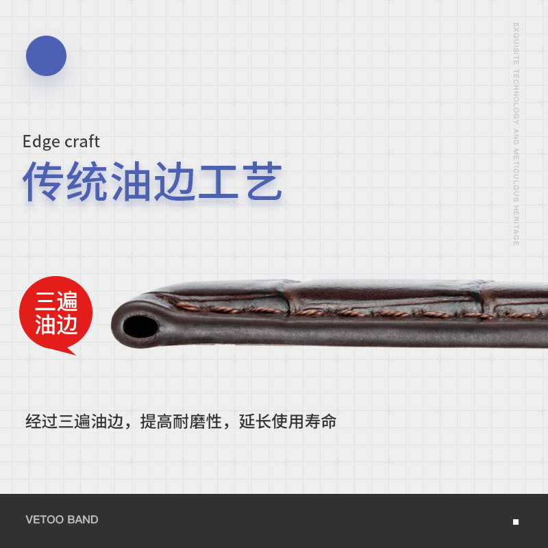 真皮手表带天梭1853力洛克蝴蝶扣 vetoo微米配件