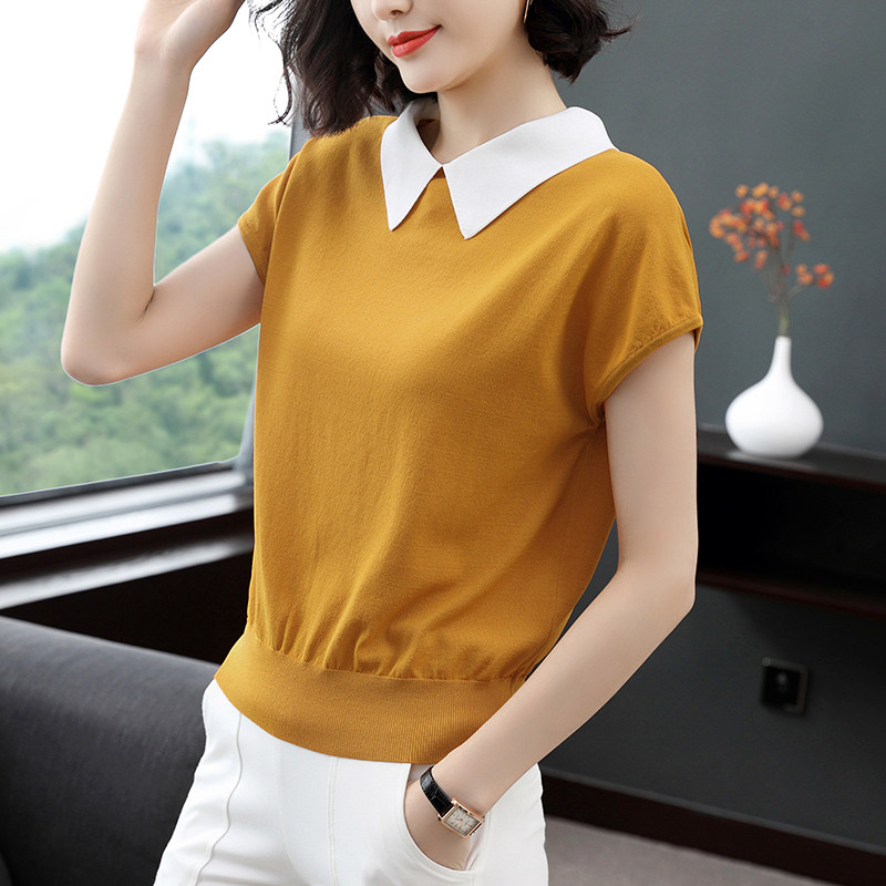 2020中年夏装新款翻领套头短袖t恤 inspot印点服饰T恤