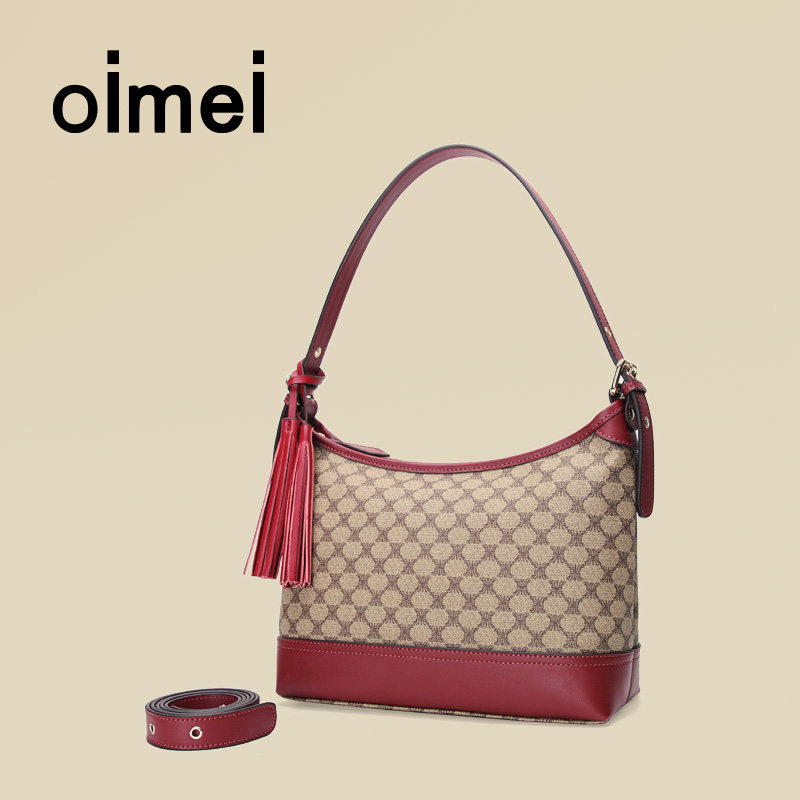oimei单肩包女大容量高级感托特包通勤女包老花腋下包婚包妈妈包,淘宝优惠券,粉丝福利购,淘宝优惠卷