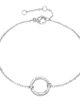 瑞士 Francesca 法式轻奢手链气质时尚简约镂空圆形手链镀金手饰