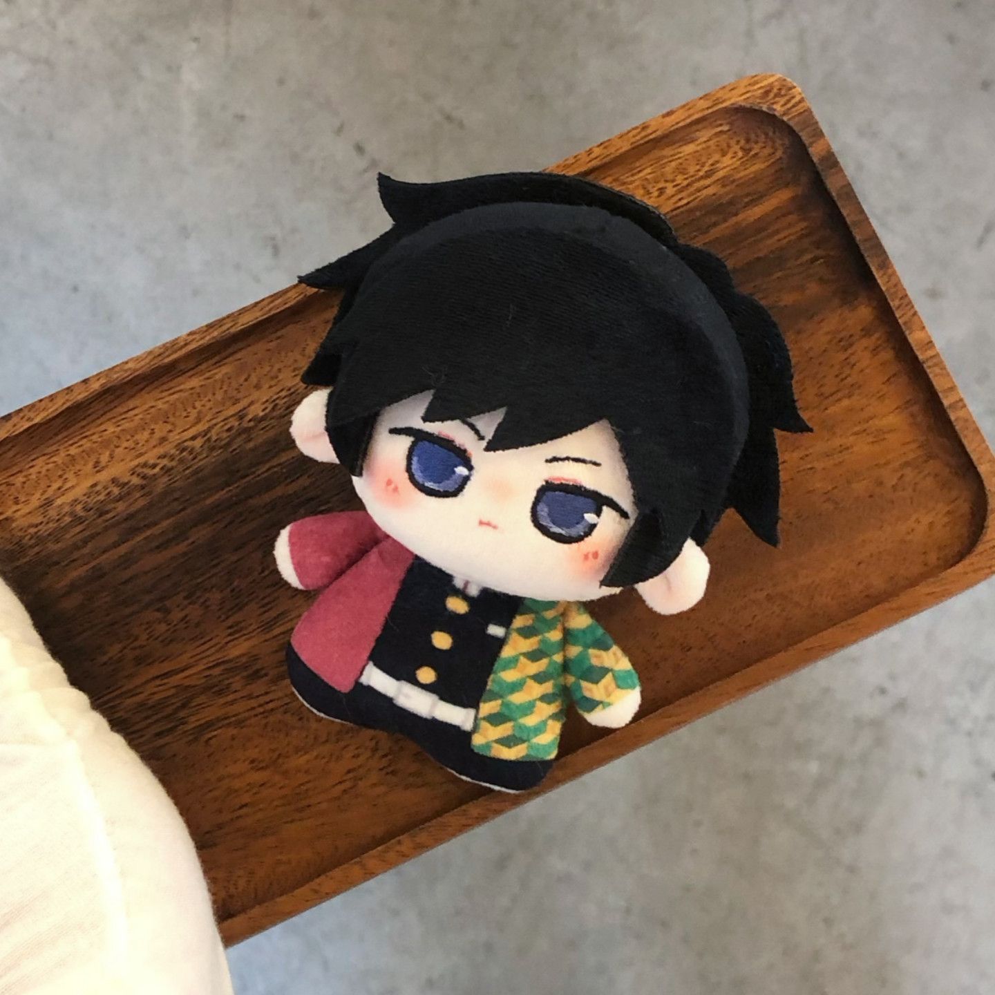 正版鬼灭之刃富冈义勇炭智郎属性10cm棉花娃娃毛绒周边公仔现货发 - 图2