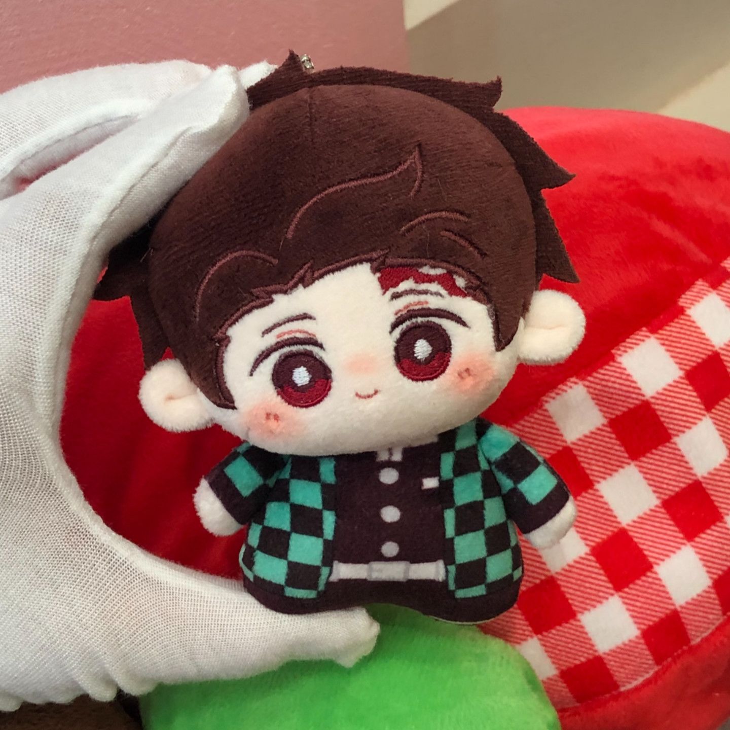 正版鬼灭之刃富冈义勇炭智郎属性10cm棉花娃娃毛绒周边公仔现货发 - 图3