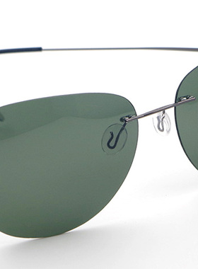 超轻钛合金墨绿色男女款无边框