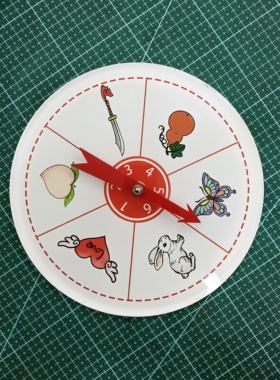 糖画简易转盘暖场活动道具新手转盘亚克力高清可拆卸摆摊引流工具