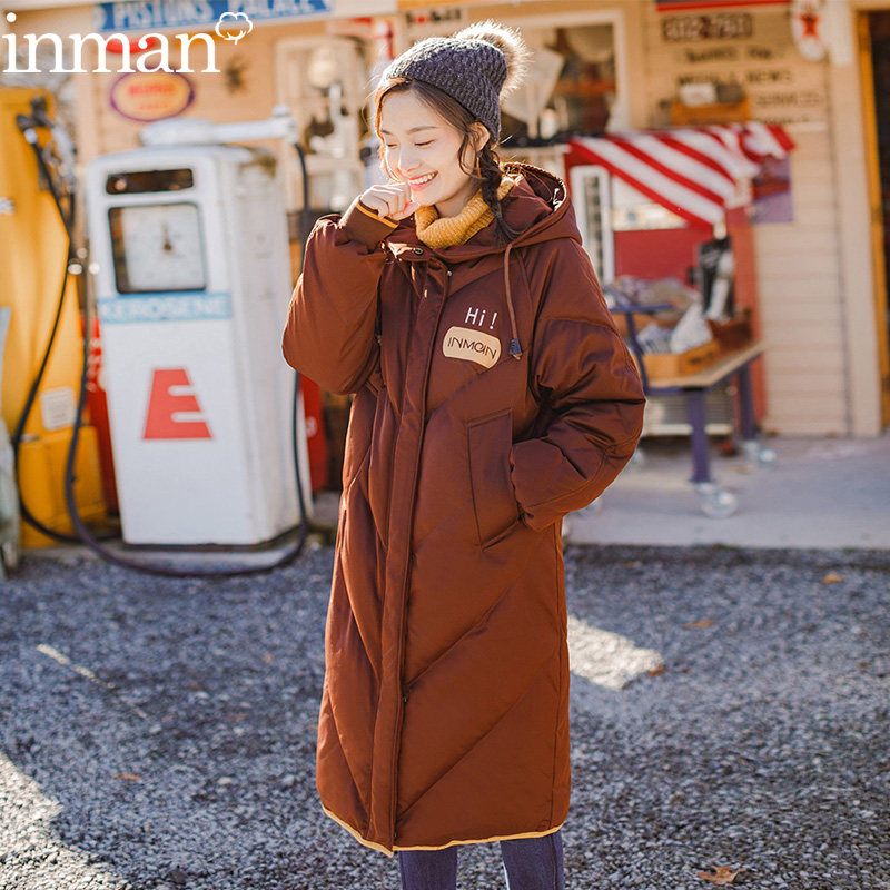 茵曼旗舰店冬款茵蔓防冻裂潮羽绒服 茵曼翰飞羽绒服