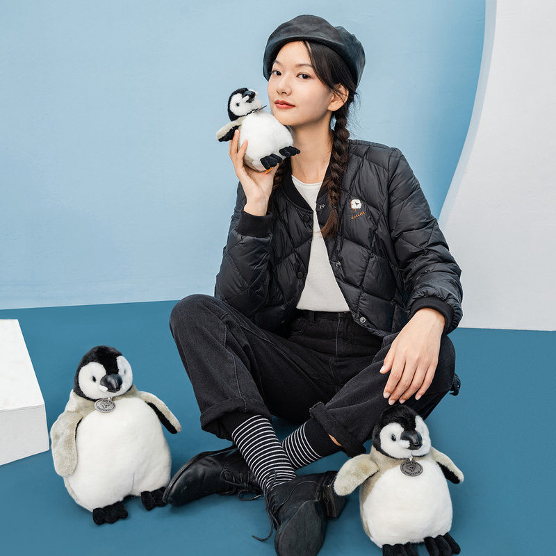 茵曼官方旗舰店短款轻薄新款白鸭绒 茵曼翰飞羽绒服