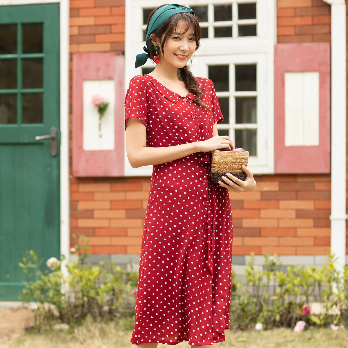  茵曼翰飞连衣裙