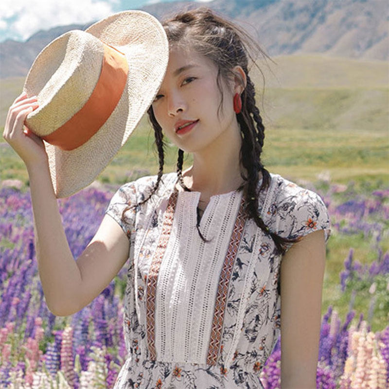 清仓特价茵曼 茵曼翰飞连衣裙