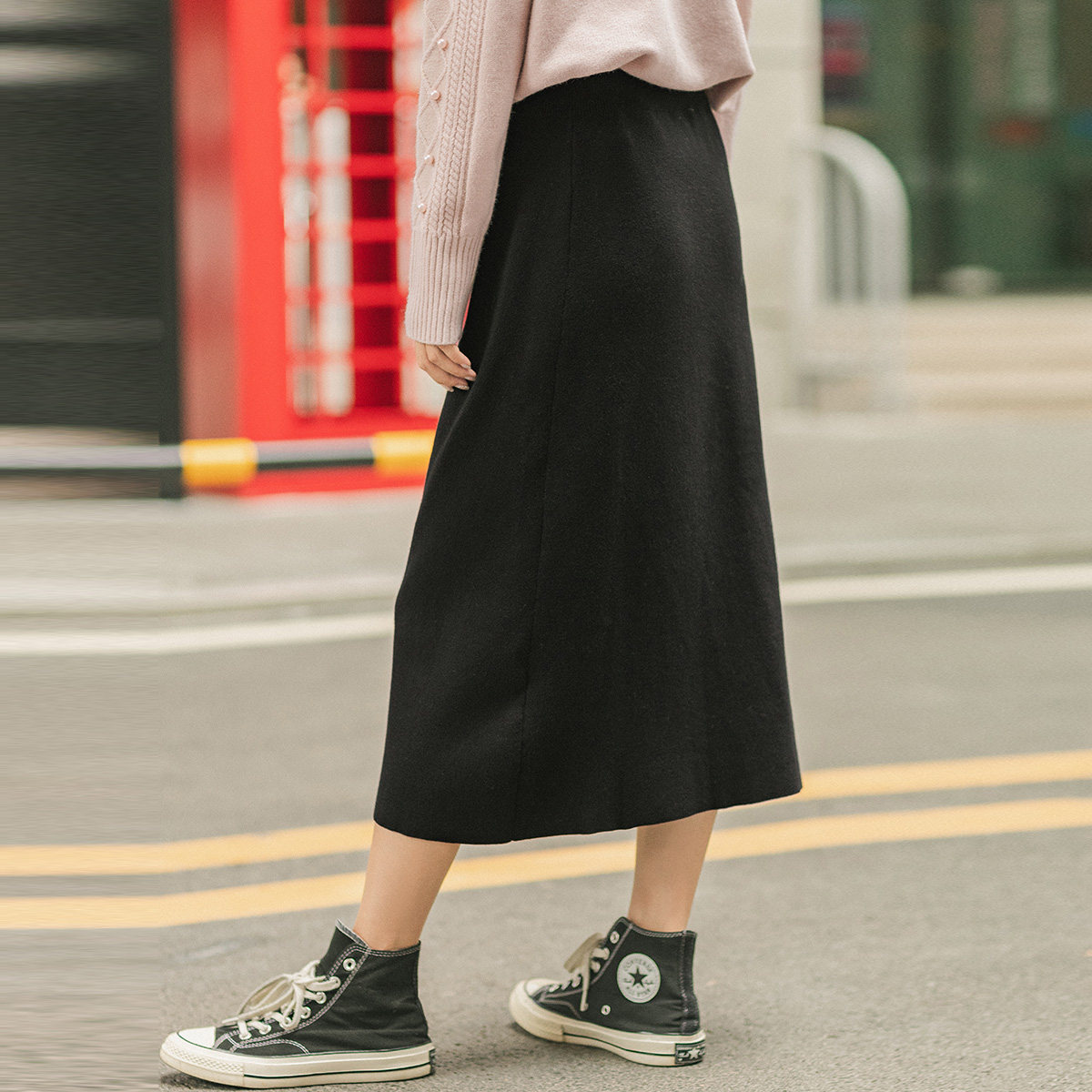  茵曼翰飞半身裙