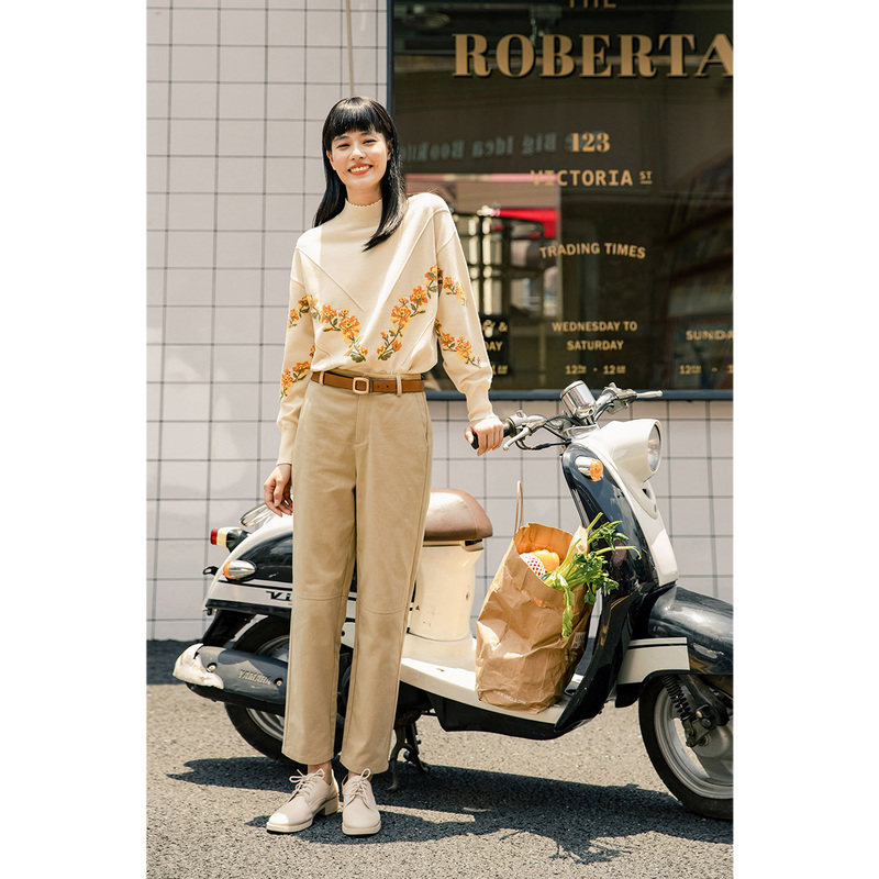 茵曼旗舰店2020新款秋装茵蔓哈伦裤 茵曼翰飞休闲裤